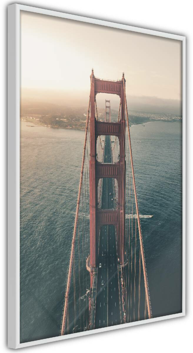 Juliste Artgeist Golden Gate Bridge kehyskartongilla kehyksillä eri