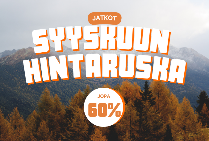 Syyskuun hintaruska on vallannut kaupan!