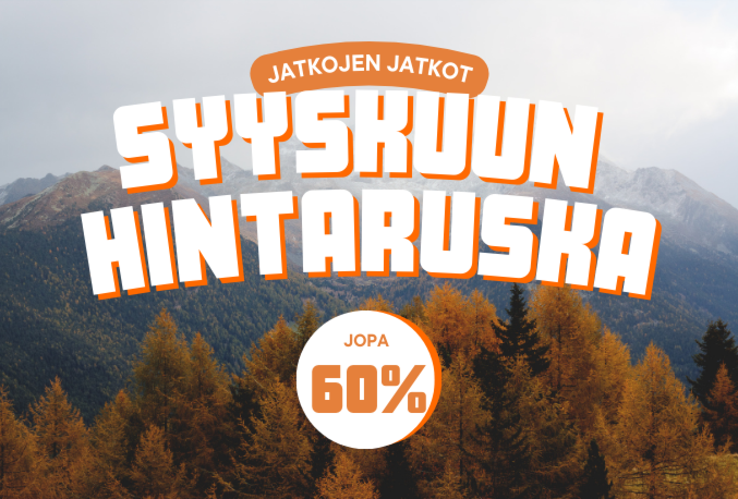 Syyskuun hintaruska on vallannut kaupan!