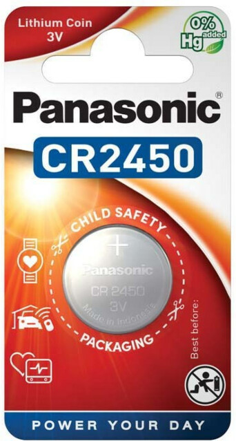 Paristo Panasonic Coin Lithium CR-2450EL 1 kpl/pkt