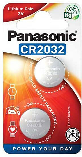 Paristo Panasonic Coin Lithium CR-2032EL 2 kpl/pkt