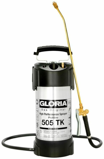 Paineruisku Gloria 505 TK Profiline 5L öljyn-/liuottimienkestävä rosterisäiliöllä