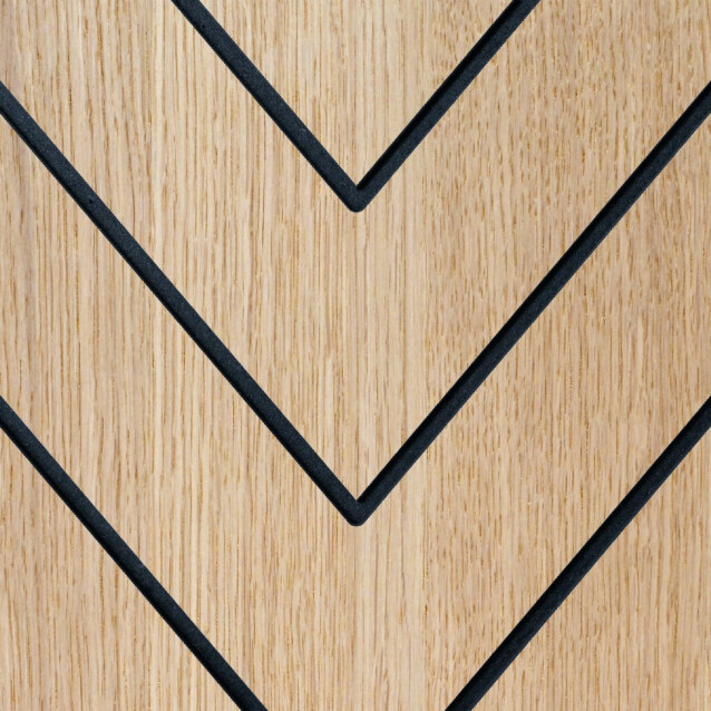 Sisustuslevy Maler Louvre Chevron, 12x616x616mm, mdf, ympäripontattu, eri värejä