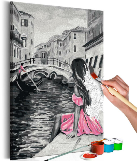 DIY-taulu Artgeist A Girl In A Pink Dress 60x40cm