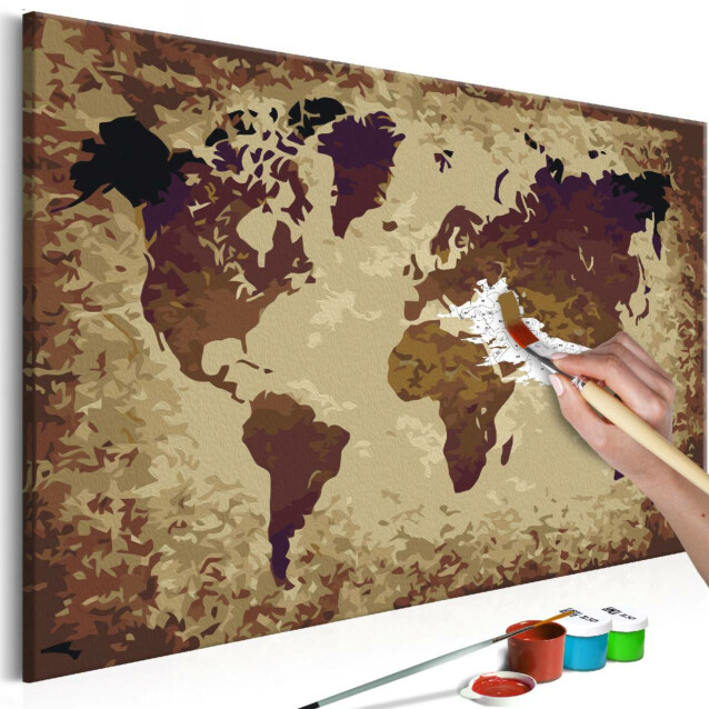 DIY-taulu Artgeist Brown World Map II 40x60cm