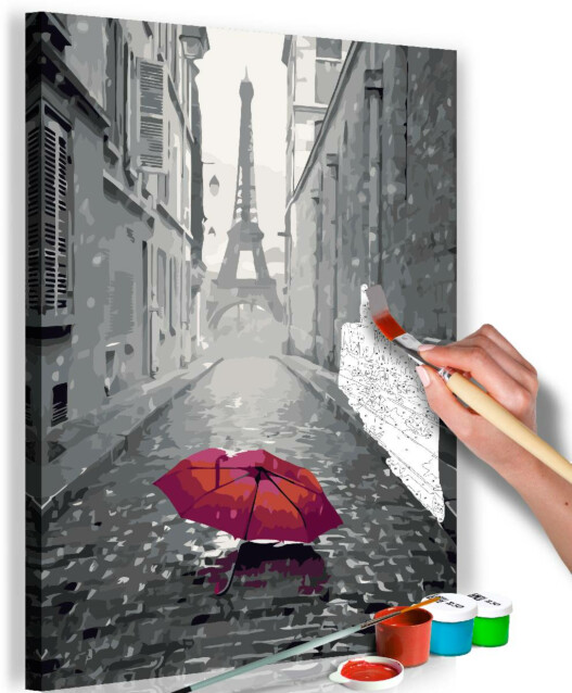 DIY-taulu Artgeist Paris - Red Umbrella 60x40cm