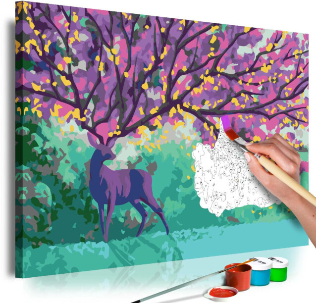 DIY-taulu Artgeist Purple Deer 40x60cm