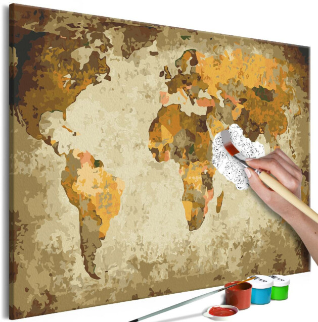DIY-taulu Artgeist Brown World Map 40x60cm