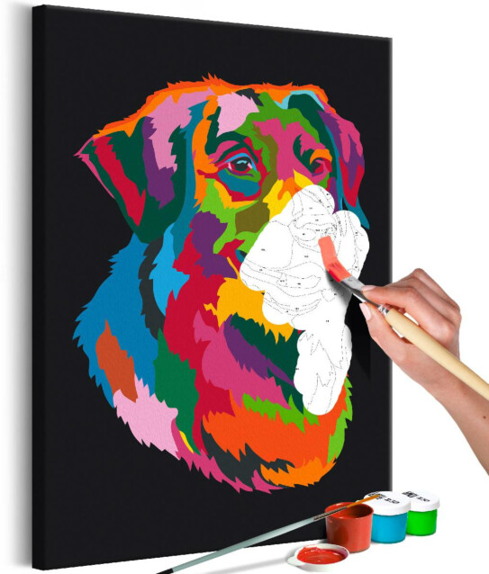DIY-taulu Artgeist Colourful Dog 60x40cm