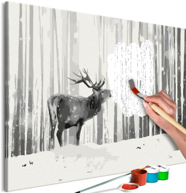 DIY-taulu Artgeist Deer in the Snow 40x60cm