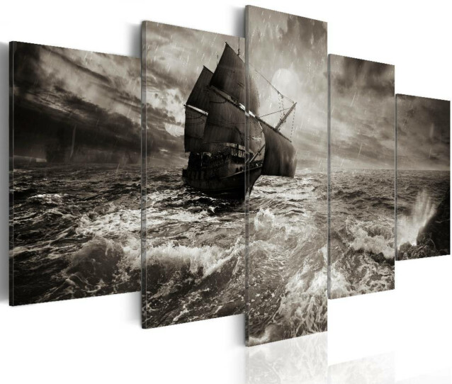 Taulu Artgeist Ship in a storm eri kokoja