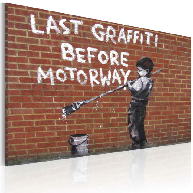 Taulu Artgeist Last graffiti before motorway - Banksy, 40x60cm