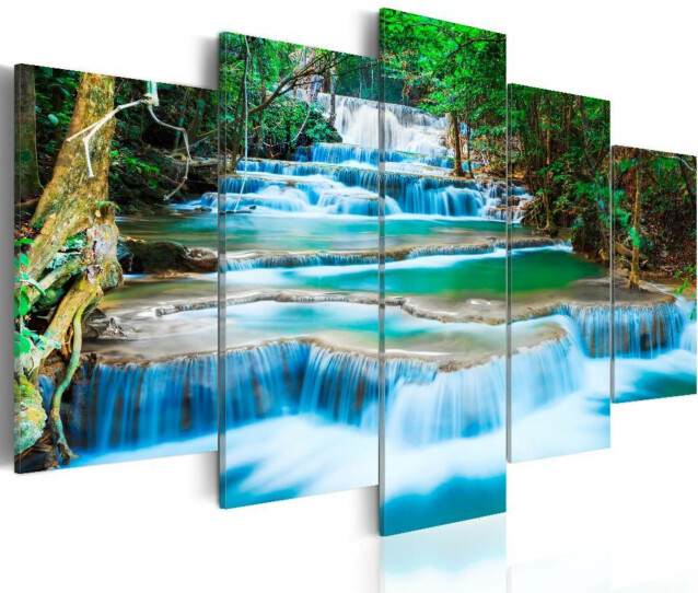 Taulu Artgeist Blue Waterfall in Kanchanaburi eri kokoja
