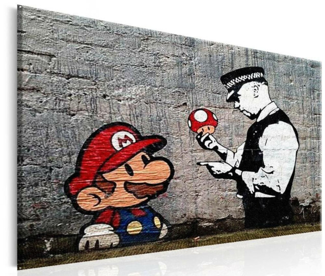 Taulu Artgeist Mario and Cop eri kokoja