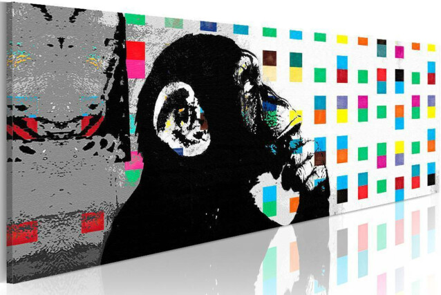 Taulu Artgeist Banksy: The Thinker Monkey eri kokoja