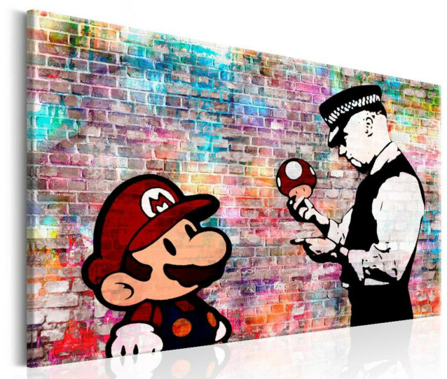 Taulu Artgeist Banksy: Colourful Brick eri kokoja