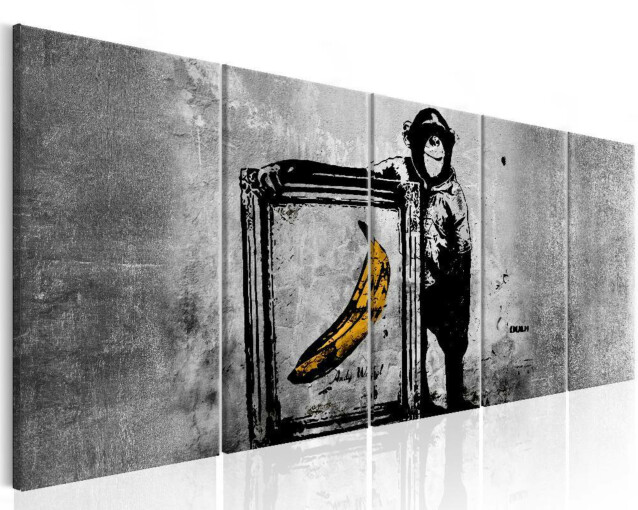 Taulu Artgeist Banksy: Monkey with Frame eri kokoja