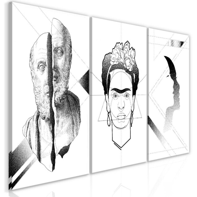 Taulu Artgeist Facial Composition, 3-osainen, 60x120cm