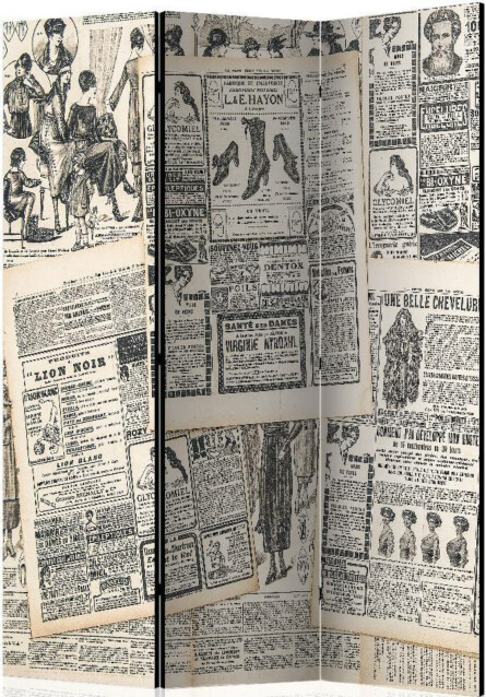 Sermi Artgeist Vintage Newspapers 135x172cm