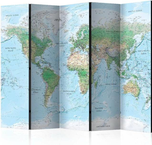 Sermi Artgeist World Map 225x172cm