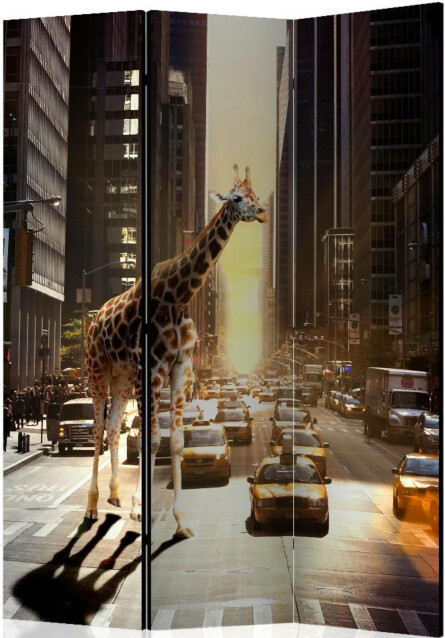 Sermi Artgeist Giraffe in the Big City 135x172cm