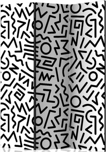 Sermi Artgeist Black and White Maze 135x172cm