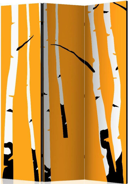 Sermi Artgeist Birches on the orange background 135x172cm