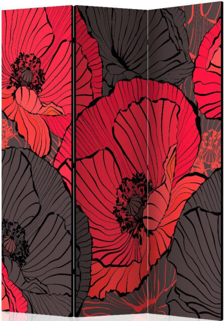 Sermi Artgeist Pleated poppies 135x172cm