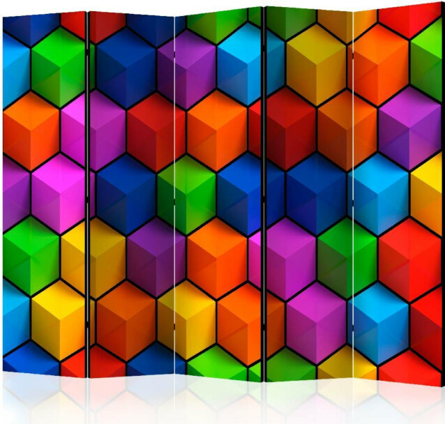 Sermi Artgeist Colorful Geometric Boxes II 225x172cm