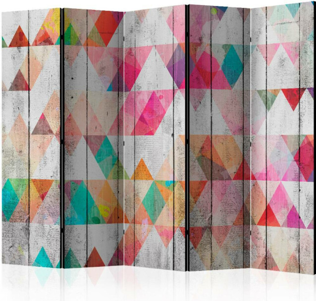 Sermi Artgeist Rainbow Triangles II 225x172cm