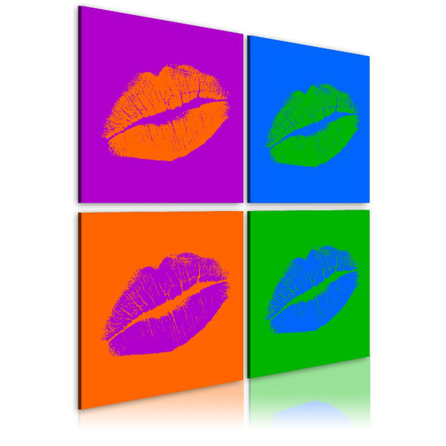 Taulu Artgeist Kisses: Pop art, eri kokoja