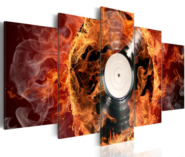 Taulu Artgeist Vinyl on fire, eri kokoja