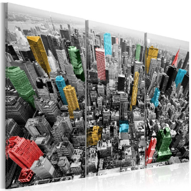 Taulu Artgeist New York in the CMYK color model , eri kokoja