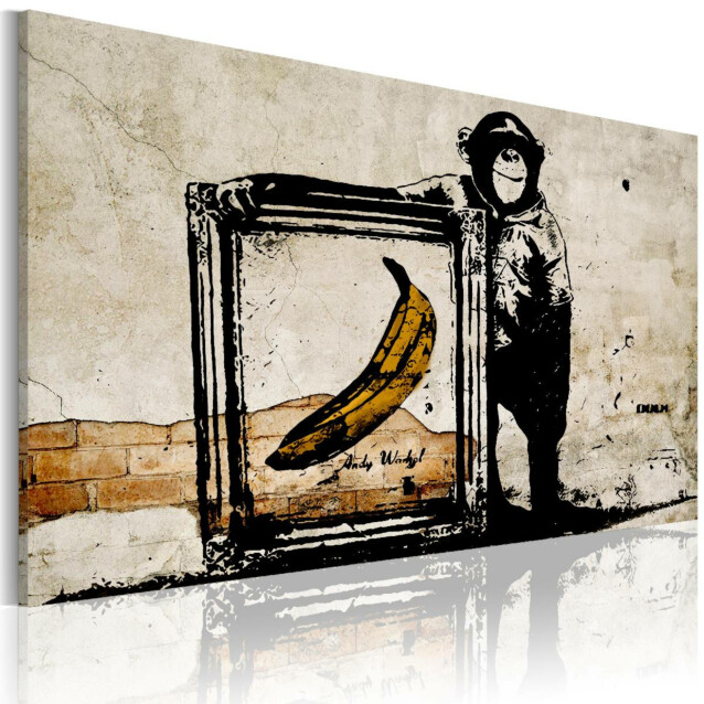 Taulu Artgeist Inspired by Banksy - sepia, eri kokoja
