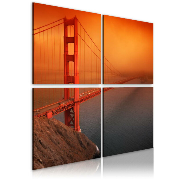 Taulu Artgeist San Francisco - Golden Gate Bridge, eri kokoja