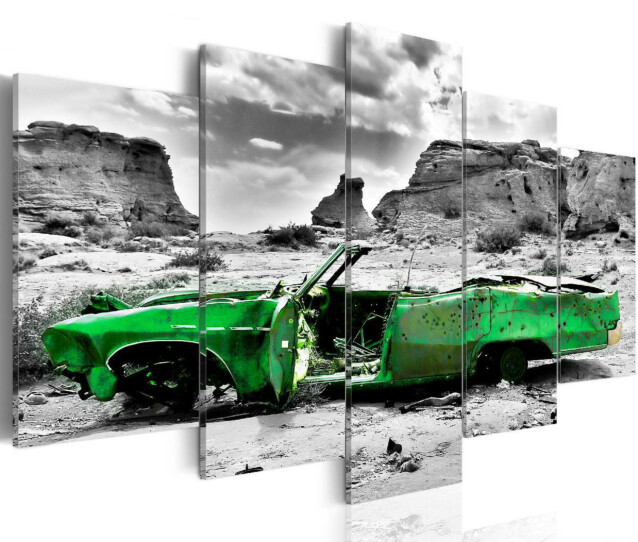 Taulu Artgeist Green retro car at Colorado Desert, eri kokoja