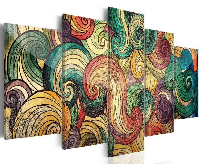 Taulu Artgeist Colourful Waves, eri kokoja