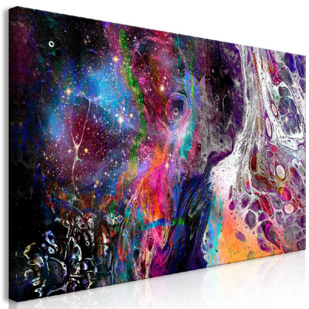 Taulu Artgeist Colourful Galaxy, 1-osainen, leveä, eri kokoja