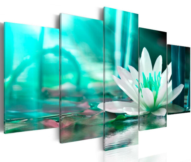 Taulu Artgeist Turquoise Lotus, eri kokoja