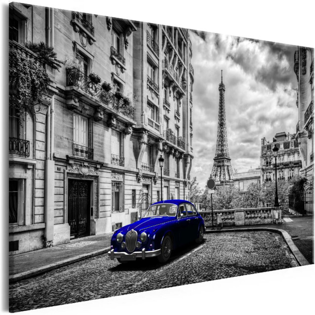 Taulu Artgeist Car in Paris Blue, 1-osainen, leveä, eri kokoja