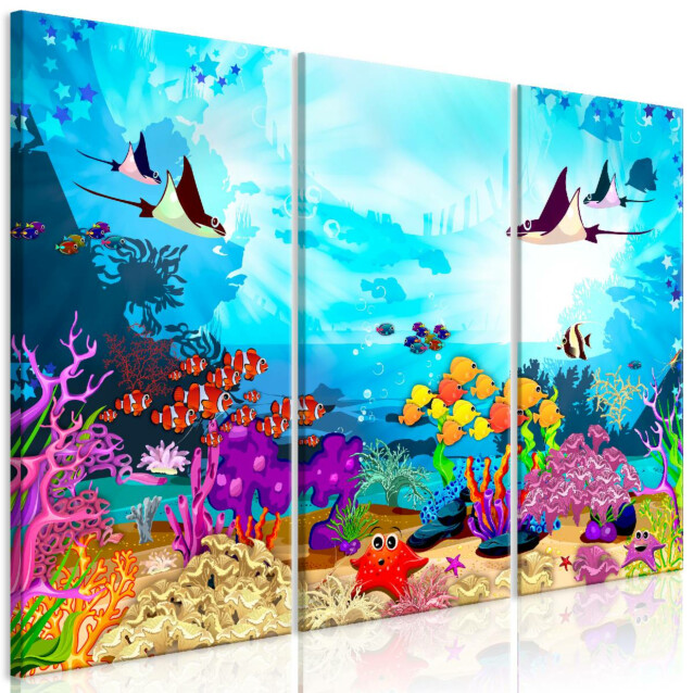 Taulu Artgeist Underwater Fun, 3-osainen, eri kokoja