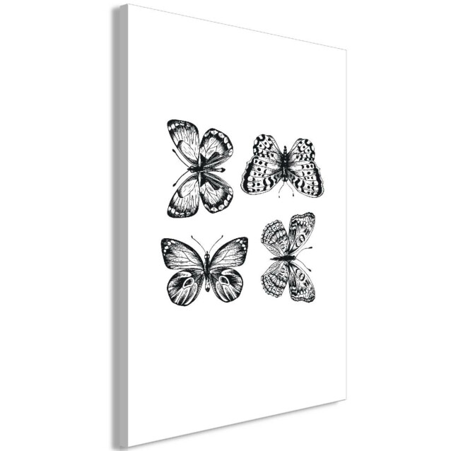 Taulu Artgeist Four Butterflies, 1-osainen, pystysuuntainen, eri kokoja