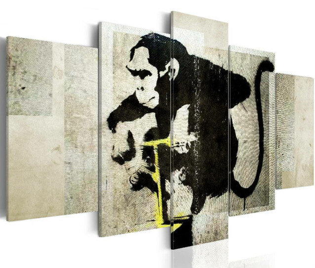 Taulu Artgeist Monkey TNT Detonator - Banksy , eri kokoja