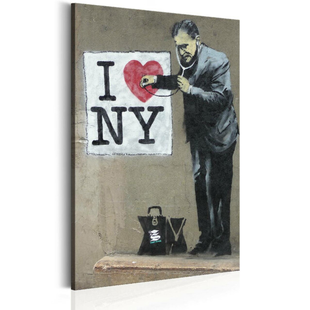 Taulu Artgeist I Love New York by Banksy, eri kokoja
