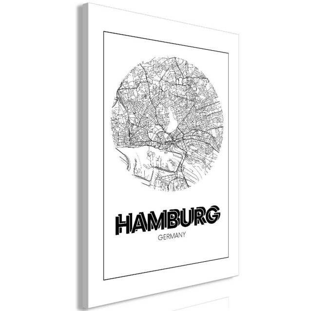 Taulu Artgeist Retro Hamburg, 1-osainen, pystysuuntainen, eri kokoja