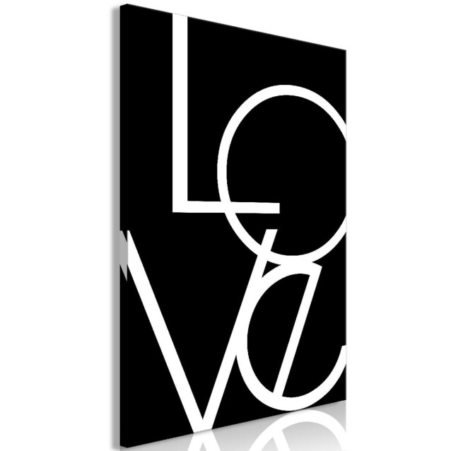 Taulu Artgeist Black and White: Love, 1-osainen, pystysuuntainen, eri kokoja