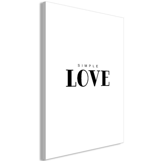 Taulu Artgeist Simple Love, 1-osainen, pystysuuntainen, eri kokoja