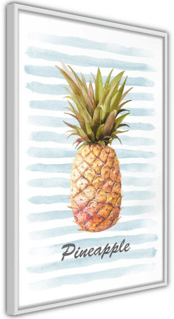 Juliste Artgeist Pineapple and Stripes, kehyskartongilla, kehyksillä, eri kokoja