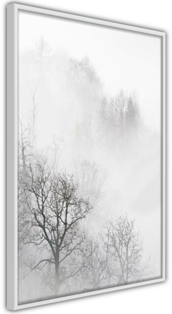 Juliste Artgeist Trees In The Fog, kehyskartongilla, kehyksillä, eri kokoja