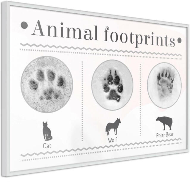 Juliste Artgeist Footprints kehyksillä eri kokoja